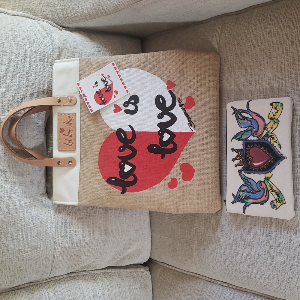 8righton Love Is Love 💘 Canvas Tote & 2019 Pouch